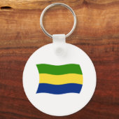 Porte-clés Drapeau Gabonais (Recto)