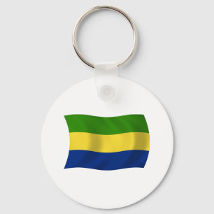 Porte-clés Drapeau Gabonais