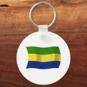 Porte-clés Drapeau Gabonais (Recto)