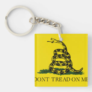 Porte-clés Drapeau Gadsden Ne me marche pas dessus