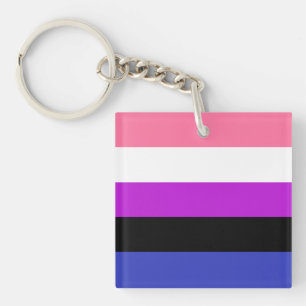 Porte-clés Drapeau genderfluid