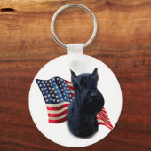 Porte-clés Drapeau Giant Schnauzer (Recto)