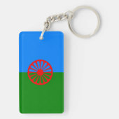 Porte-clés Drapeau gitan bohémien officiel (Dos)