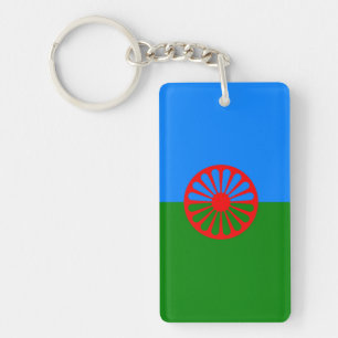 Porte-clés Drapeau gitan bohémien officiel