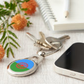 Porte-clés Drapeau gitan bohémien officiel (Côté )