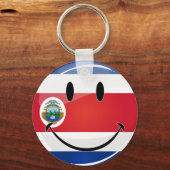 Porte-clés Drapeau glacé du Costa Rica (Recto)