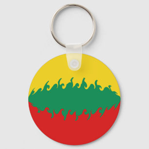 Porte-clés Drapeau Gnarly de la Lithuanie