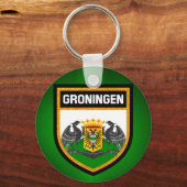 Porte-clés Drapeau Groningen (Recto)