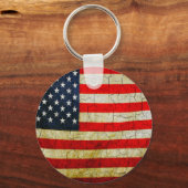 Porte-clés Drapeau Grunge America (Recto)