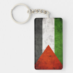 Porte-clés Drapeau grunge de la Palestine