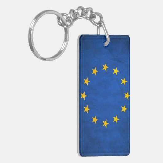 Porte-clés Drapeau grunge d'Union européenne (Devant gauche)