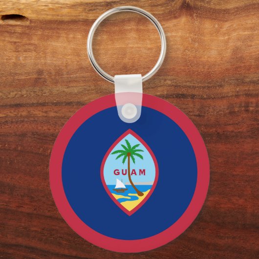 Porte-clés Drapeau Guam (Recto)