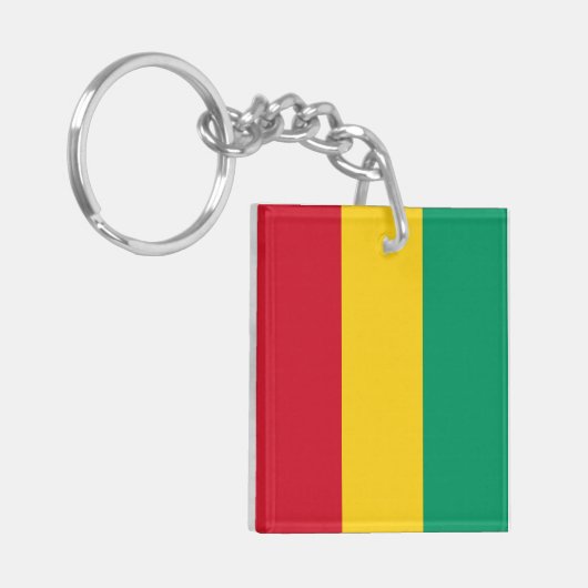 Porte-clés Drapeau Guinée (Devant gauche)