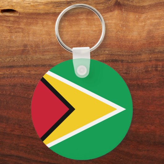 Porte-clés Drapeau Guyana (Verso)