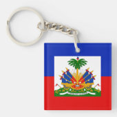 Porte-clés Drapeau Haïti (Devant)