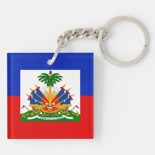 Porte-clés Drapeau Haïti (Dos)