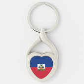 Porte-clés Drapeau Haïti (Devant)