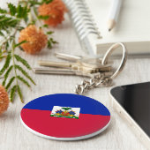 Porte-clés Drapeau Haïti (Haïti) (Côté)