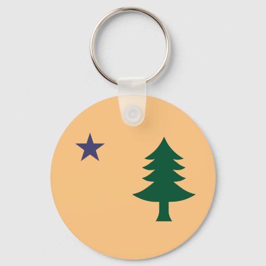 Porte-clés Drapeau historique du Maine (1901-1909) (Recto)