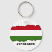 Porte-clés Drapeau Hongrie (Recto)