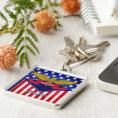 Porte-clés Drapeau Idaho USA (Côté)