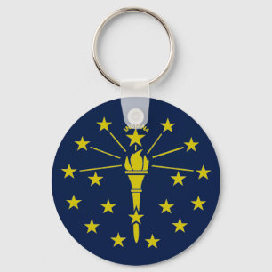 Porte-clés Drapeau Indiana