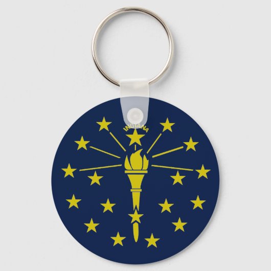 Porte-clés Drapeau Indiana (Recto)