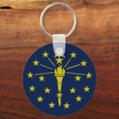 Porte-clés Drapeau Indiana (Recto)