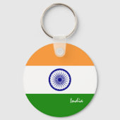 Porte-clés Drapeau indien & vacances en Inde, patriotes / spo (Recto)