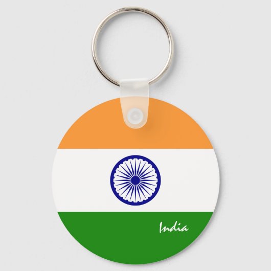 Porte-clés Drapeau indien & vacances en Inde, patriotes / spo (Recto)