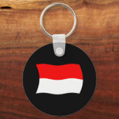 Porte-clés Drapeau Indonésie (Recto)