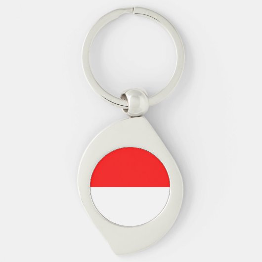Porte-clés Drapeau Indonésie (Devant)