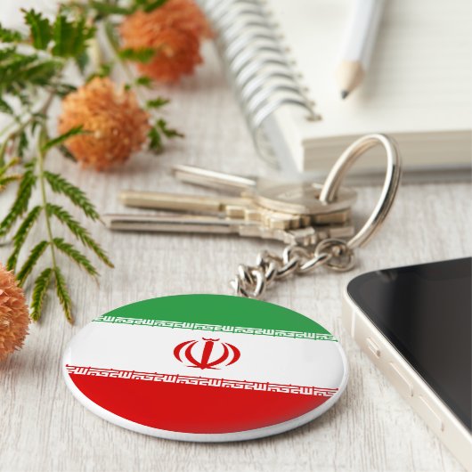 Porte-clés Drapeau Iran (Iran) (Côté)