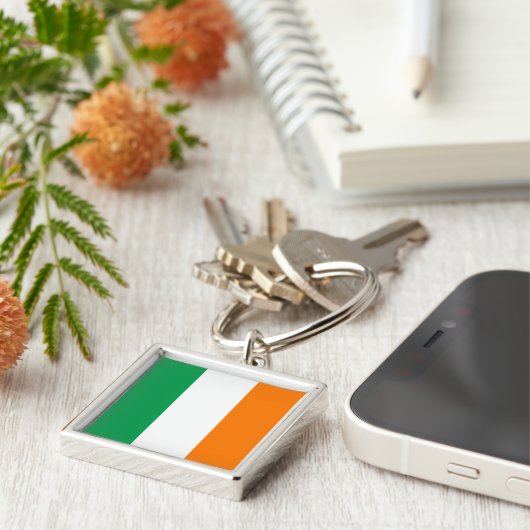 Porte-clés Drapeau irlandais (Côté)