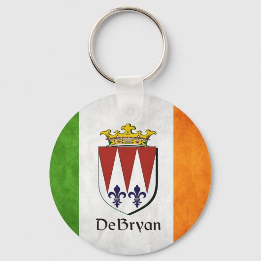Porte-clés Drapeau irlandais DeBryan (Recto)