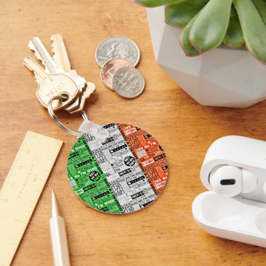 Porte-clés Drapeau irlandais Kiss Me (Bureau)