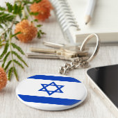 Porte-clés Drapeau Israël (Côté)