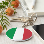 Porte-clés Drapeau italien (Côté)