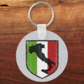 Porte-clés Drapeau italien Crest Botte médiévale (Recto)