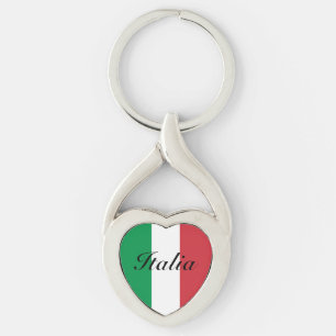 Porte-clés Drapeau italien de l'Italie, cadeau personnalisé d