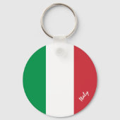 Porte-clés Drapeau italien & Vacances en Italie, patriotes /  (Recto)