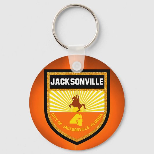 Porte-clés Drapeau Jacksonville (Recto)