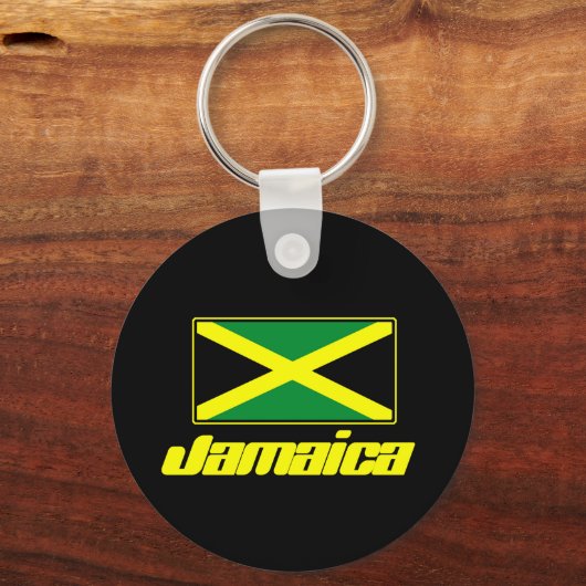 Porte-clés Drapeau jamaïcain (Verso)