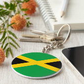 Porte-clés Drapeau jamaïcain (Côté)