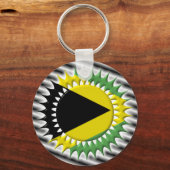 Porte-clés Drapeau jamaïcain (Recto)