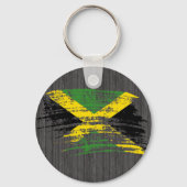 Porte-clés Drapeau jamaïcain cool (Recto)