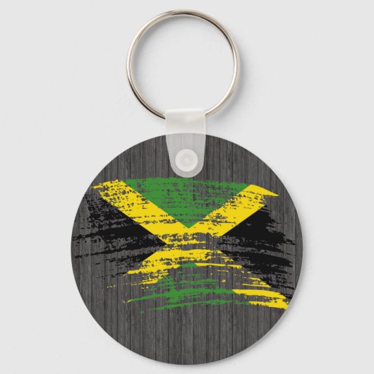 Porte-clés Drapeau jamaïcain cool (Recto)
