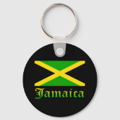 Porte-clés Drapeau jamaïcain, noir, vert et jaune (Verso)