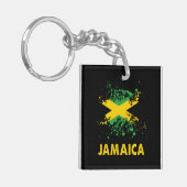 Porte-clés Drapeau jamaïcain Retro (Devant gauche)