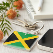 Porte-clés Drapeau Jamaïque (Devant Droit)